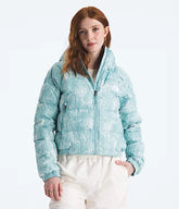 THE NORTH FACE Women's Hydrenalite Down Hoodie Print Blue - Gravity NYC